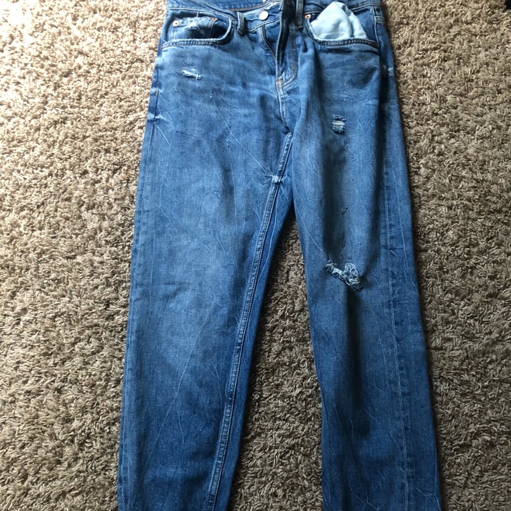 Zara distressed jeans